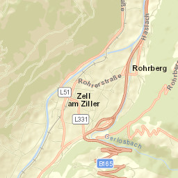 Zell am Ziller Street Map
