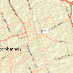 Szombathely Street Map