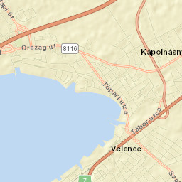 Velence Street Map