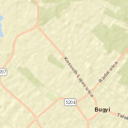Bugyi Street Map
