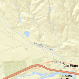Cle Elum Street Map