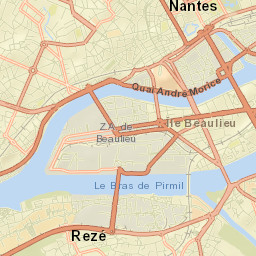 Nantes Street Map
