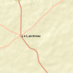 Le Landreau Street Map