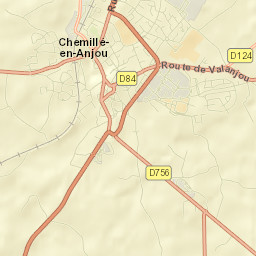 Chemillé-Melay Street Map