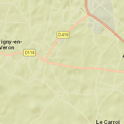 Savigny-en-Véron Street Map