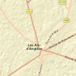 Les Aix-d’Angillon Street Map