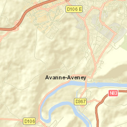 Avanne-Aveney Street Map