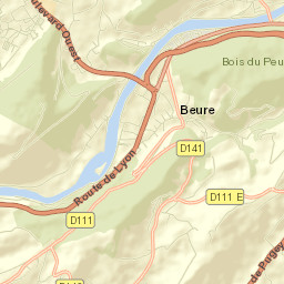 Beure Street Map