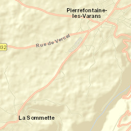 Pierrefontaine-les-Varans Street Map