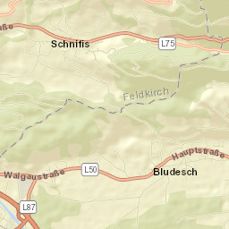 Bludesch Street Map