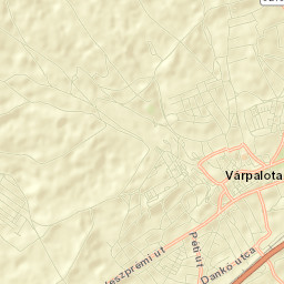 Várpalota Street Map