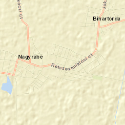 Nagyrábé Street Map