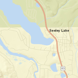 Seeley Lake Street Map