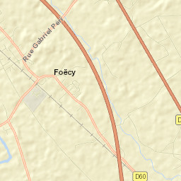 Foëcy Street Map