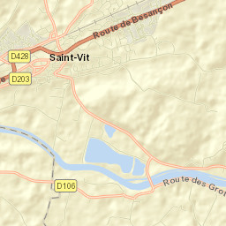 Saint-Vit Street Map