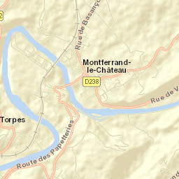 Montferrand-le-Château Street Map
