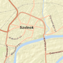 Szolnok Street Map