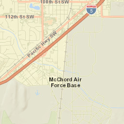 McChord Air Force Base Street Map