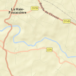 La Haie-Fouassière Street Map