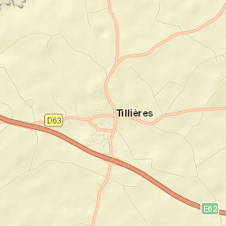 Tillières Street Map
