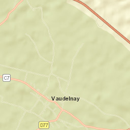Vaudelnay Street Map