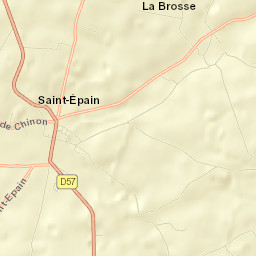Saint-Épain Street Map