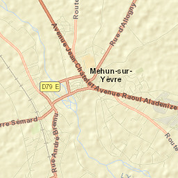 Mehun-sur-Yèvre Street Map