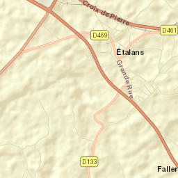Étalans Street Map
