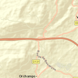 Orchamps-Vennes Street Map
