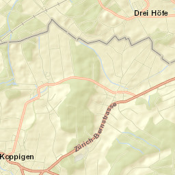 Koppigen Street Map