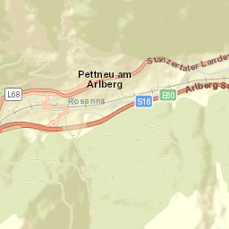 Pettneu Street Map