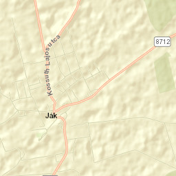Ják Street Map