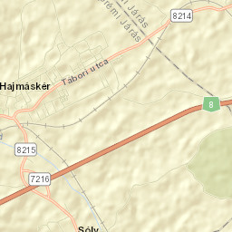 Hajmáskér Street Map