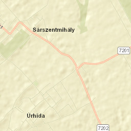 Sárszentmihály Street Map