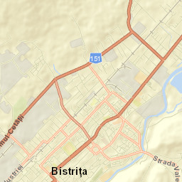 Bistriţa Street Map