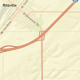 Ritzville Street Map