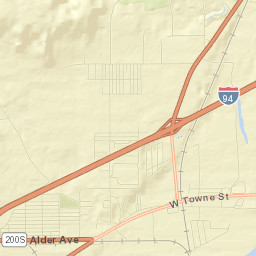 Interstate 94, Glendive, MT 59330, USA Street Map