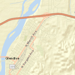 Glendive Street Map