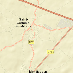 Saint-Germain-sur-Moine Street Map