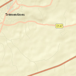 Trémentines Street Map