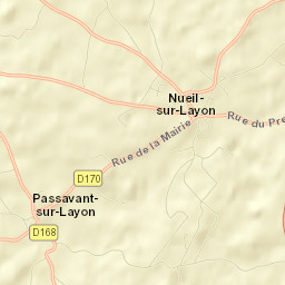 Nueil-sur-Layon Street Map