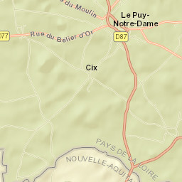 Le Puy-Notre-Dame Street Map