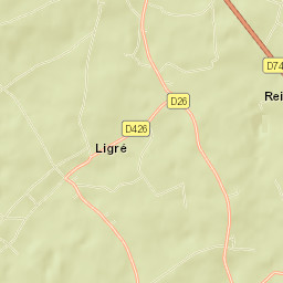 Ligré Street Map