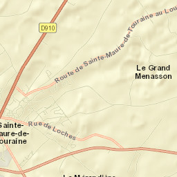 Sainte-Maure-de-Touraine Street Map