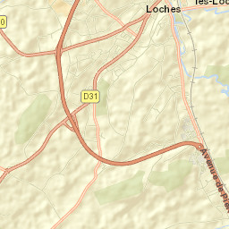 Loches Street Map