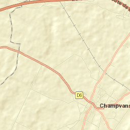 Champvans Street Map