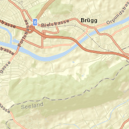 Biel/Bienne District Street Map