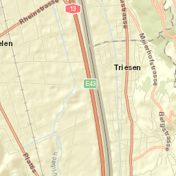 Triesen Street Map
