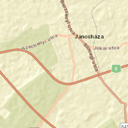 Jánosháza Street Map