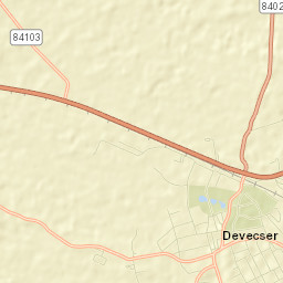 Devecser Street Map